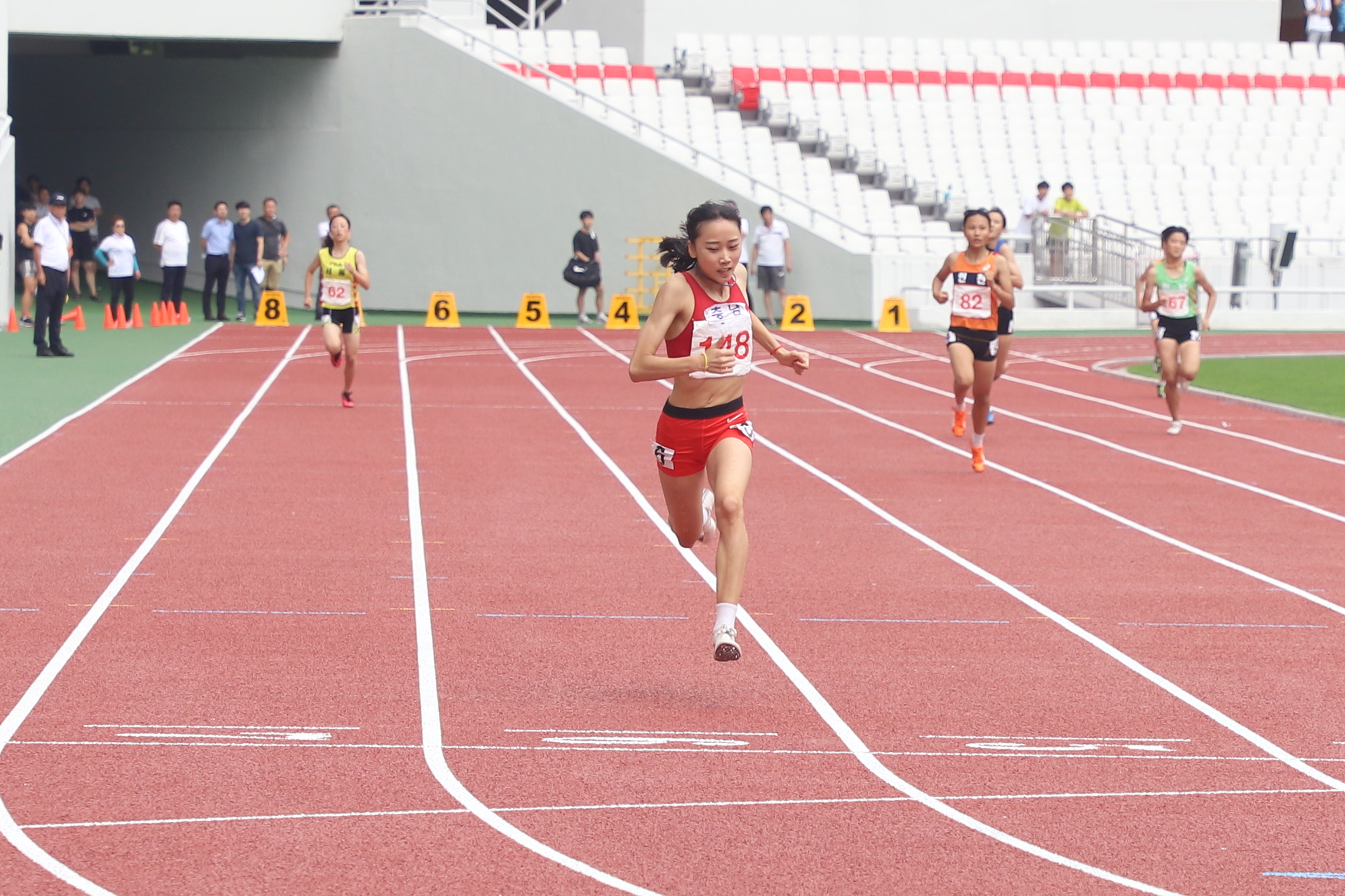 ¾ç¿¹ºó, ¿©ÀÚ ÁßÇб³ 400m °á½Â ÇǴϽÃ, ºÎº° ½Å±â·Ï ¼ö¸³